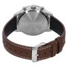 Casio Edifice Analog Chronograph Leather Strap Cream Dial Quartz EFR-575L-7A 100M Mens Watch