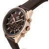 Casio Edifice Analog Standard Chronograph Brown Dial Quartz EFV-650CL-5AV 100M Mens Watch