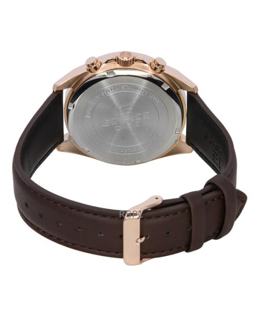 Casio Edifice Analog Standard Chronograph Brown Dial Quartz EFV-650CL-5AV 100M Mens Watch