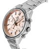 Casio Edifice Analog Standard Chronograph Pink Dial Quartz EFV-650D-4AV 100M Mens Watch