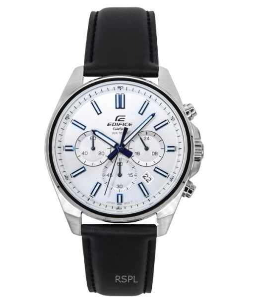 Casio Edifice Analog Standard Chronograph White Dial Quartz EFV-650L-7AV 100M Mens Watch