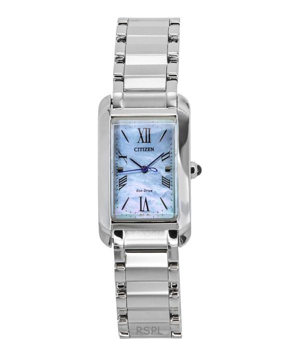 Citizen L Bianca Stainless Steel Mother Of Pearl Dial Eco-Drive EW5620-55N Womens Watch
