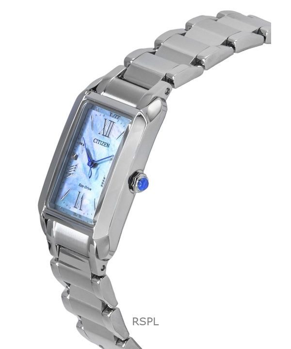 Citizen L Bianca Stainless Steel Mother Of Pearl Dial Eco-Drive EW5620-55N Womens Watch