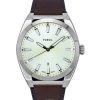 Fossil Everett Leather Strap Cream Dial Quartz FS6071 Mens Watch