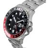 Fossil Blue GMT Stainless Steel Black Dial Quartz FS6092 100M Mens watch
