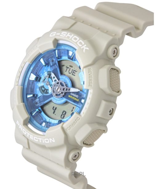 Casio G-Shock Analog Digital Bio-Based Resin Blue Dial Quartz GA-110AS-5A 200M Mens Watch