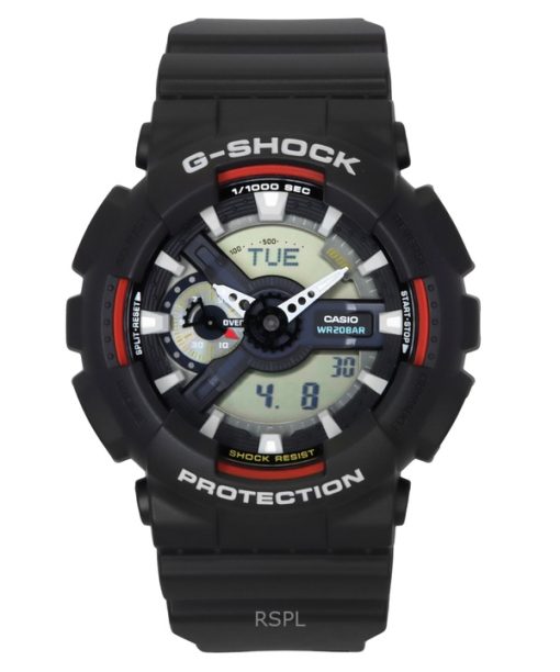 Casio G-Shock Analog Digital Bio-Based Resin Black Dial Quartz GA-110RL-1A 200M Mens Watch
