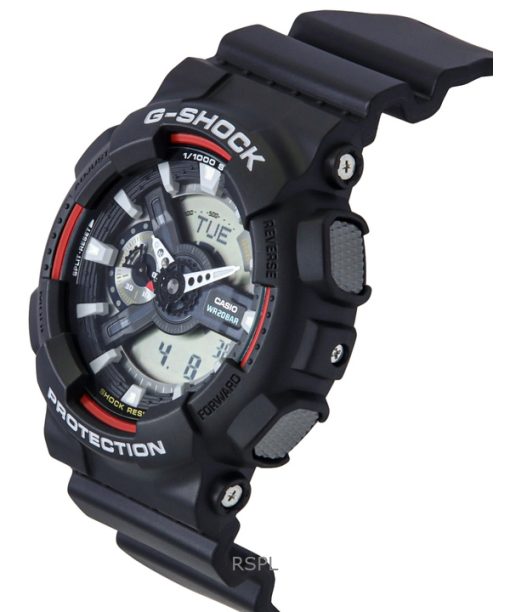 Casio G-Shock Analog Digital Bio-Based Resin Black Dial Quartz GA-110RL-1A 200M Mens Watch