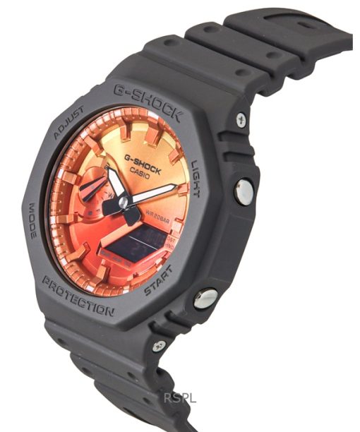 Casio G-Shock Analog Digital Bio-Based Resin Strap Multicolor Dial Quartz GA-2100FL-8A 200M Mens Watch