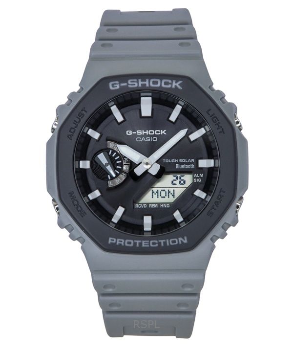 Casio G-Shock Analog Digital Smartphone Link Bio-Based Resin Strap Grey Dial Tough Solar GA-B2100LUU-8A 200M Mens Watch