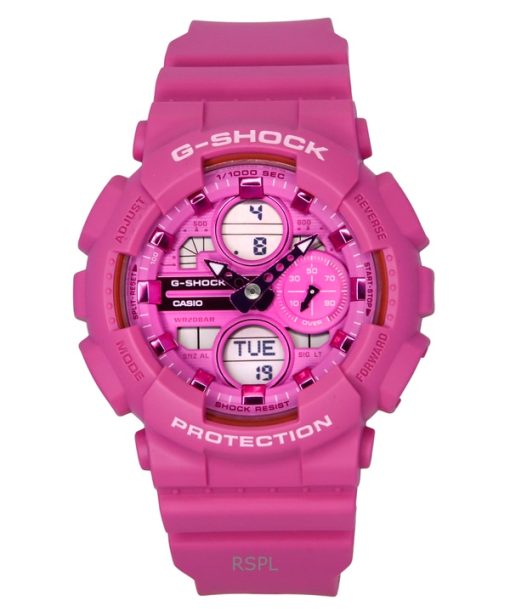 Casio G-Shock Analog Digital Bio-Based Resin Pink Dial Quartz GMA-S140PP-4A 200M Womens Watch