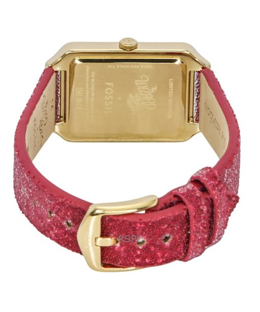 Fossil The Wizard Of Oz Limited Edition Fabric Strap Silver Dial Quartz LE1200 Womens Watch