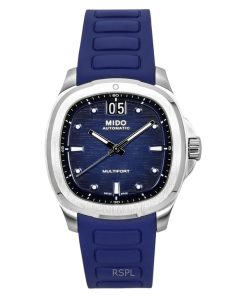 Mido Multifort TV Big Date Rubber Strap Blue Dial Automatic M049.526.17.041.00 100M Men's Watch