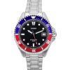 Casio Standard Analog Pepsi Bezel Stainless Steel Black Dial Quartz MDV-10D-1A3 Mens Watch