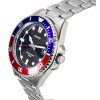 Casio Standard Analog Pepsi Bezel Stainless Steel Black Dial Quartz MDV-10D-1A3 Mens Watch