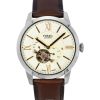 Fossil Townsman Leather Strap Open Heart Cream Dial Automatic ME3266 Mens Watch