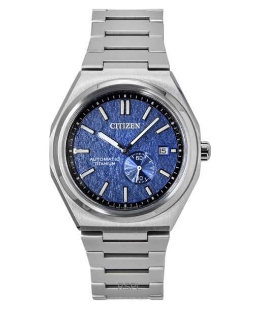 Citizen Zenshin Super Titanium Blue Dial Automatic NJ0180-80L 100M Mens Watch