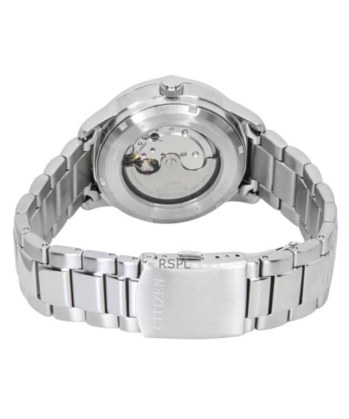 Citizen Stainless Steel Light Blue Dial Automatic NJ0191-83A 100M Mens Watch