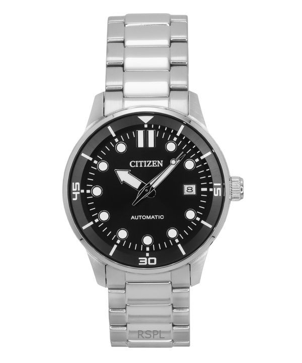 Citizen Stainless Steel Black Dial Automatic NJ0191-83E 100M Mens Watch
