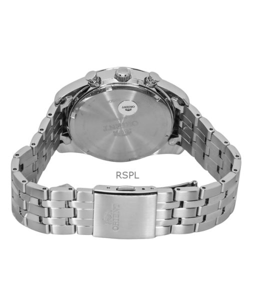 Orient Contemporary Chronograph Stainless Steel White Dial Quartz RA-TX0305S Mens Watch