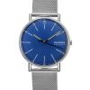 Skagen Signatur Stainless Steel Blue Dial Quartz SKW6904 Mens Watch