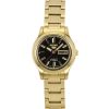 Seiko 5 Classic Gold Tone Stainless Steel Black Dial 21 Jewels Automatic SYMD96K1 Womens Watch