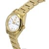Seiko 5 Gold Tone Stainless Steel White Dial Automatic SYMK30K1 100M Womens Watch