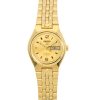 Seiko 5 Gold Tone Stainless Steel Gold Dial Automatic SYMK36K1 Womens Watch