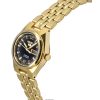 Seiko 5 Gold Tone Stainless Steel Black Dial Automatic SYMK38K1 Womens Watch