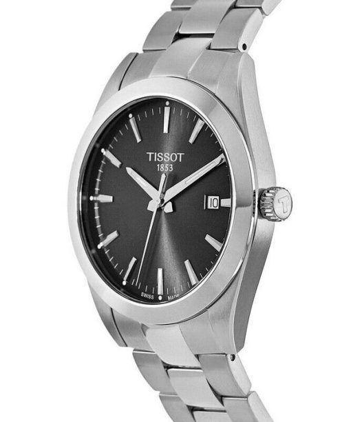 Tissot Gentleman Quartz T127.410.11.051.00 T1274101105100 100M Mens Watch