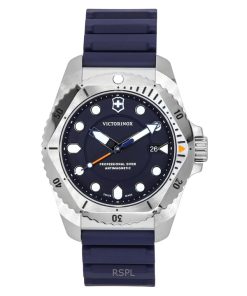 Victorinox Dive Pro Rubber Strap Blue Dial Quartz Divers 241991 300M Mens Watch