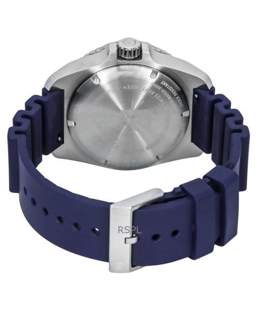 Victorinox Dive Pro Rubber Strap Blue Dial Quartz Divers 241991 300M Mens Watch