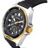 Victorinox Journey 1884 Rubber Strap Black Dial Quartz Divers 242014 200M Mens Watch