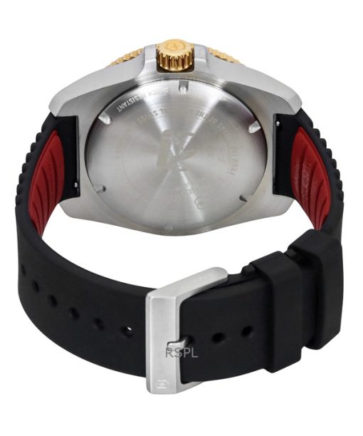 Victorinox Journey 1884 Rubber Strap Black Dial Quartz Divers 242014 200M Mens Watch