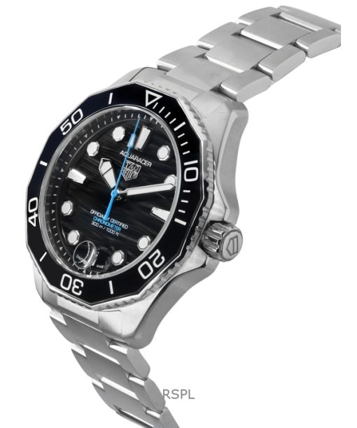 TAG Heuer Aquaracer Professional Stainless Steel Black Dial Automatic Divers WBP5110.BA0013 300M Mens Watch
