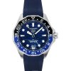 TAG Heuer Aquaracer Professional GMT Rubber Strap Blue Dial Automatic Divers WBP5114.FT6259 300M Mens Watch