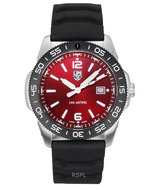 Luminox Pacific Diver Rubber Strap Red Dial Quartz XS.3135 200M Mens Watch