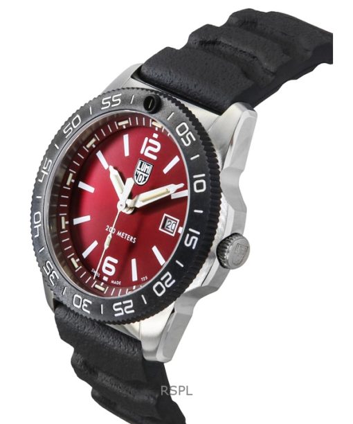 Luminox Pacific Diver Rubber Strap Red Dial Quartz XS.3135 200M Mens Watch
