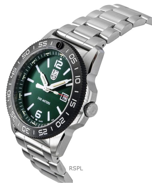 Luminox Pacific Diver Stainless Steel Green Dial Quartz XS.3137 200M Mens Watch