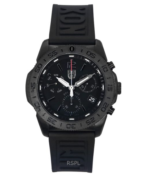 Luminox Pacific Diver Chronograph Rubber Strap Black Dial Quartz XS.3141.BO.1.SET 200M Mens Watch