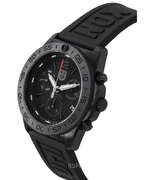 Luminox Pacific Diver Chronograph Rubber Strap Black Dial Quartz XS.3141.BO.1.SET 200M Mens Watch