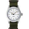 Hamilton Khaki Field Textile Strap White Dial Quartz H69401910 Unisex Watch