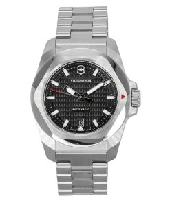 Victorinox I.N.O.X Stainless Steel Black Dial Automatic Diver's 242019 200M Men's Watch