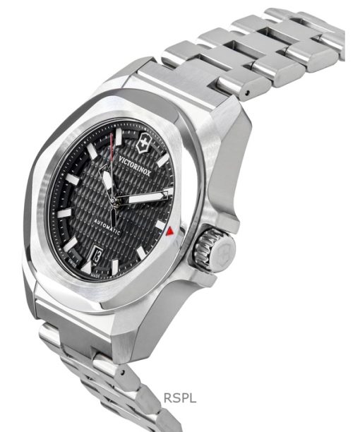Victorinox I.N.O.X Stainless Steel Black Dial Automatic Diver's 242019 200M Men's Watch