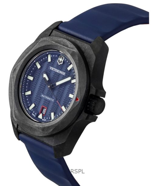 Victorinox I.N.O.X Rubber Strap Blue Dial Automatic Diver's 242022-1 200M Men's Watch With Gift Set