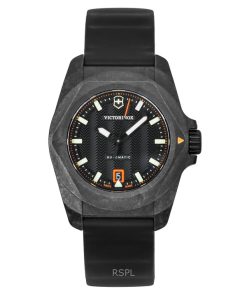Victorinox I.N.O.X Rubber Strap Black Dial Automatic Diver's 242023-1 200M Men's Watch With Gift Set