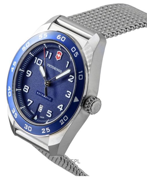 Victorinox Swiss Army Stainless Steel Blue Dial Automatic 242045 100M Men's Watch
