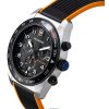 Victorinox Swiss Army Chronograph Rubber Strap Black Dial Quartz 242050 100M Men's Watch