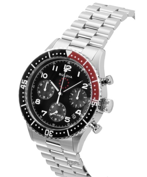 Bulova Marine Star Heritage Special Edition Chronograph Black Dial Quartz Diver's 98B451 200M Men's Watch