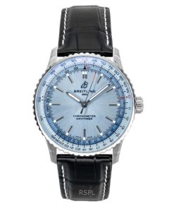 Breitling Navitimer Leather Strap Ice Blue Dial Automatic A17329171C1P1 Men's Watch